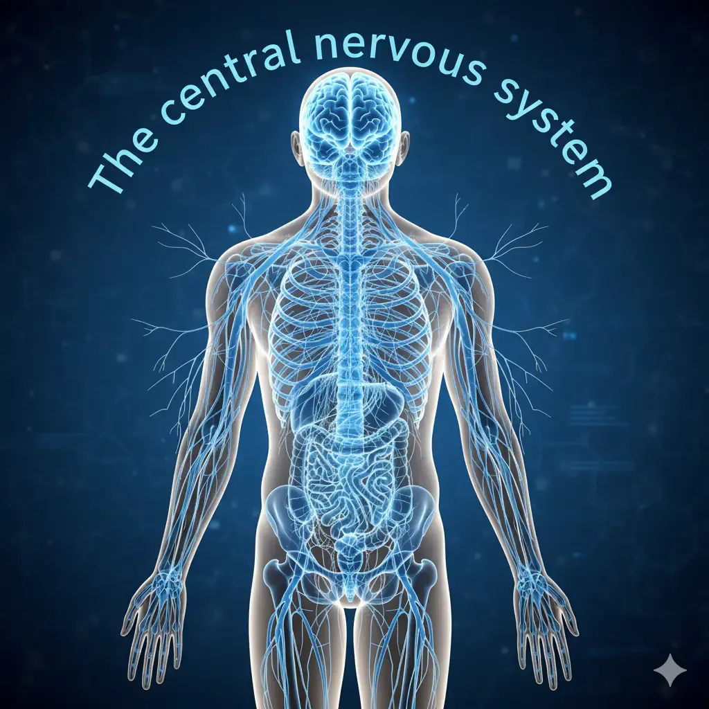 Massage promoting image depicting the idea of central nervous system.